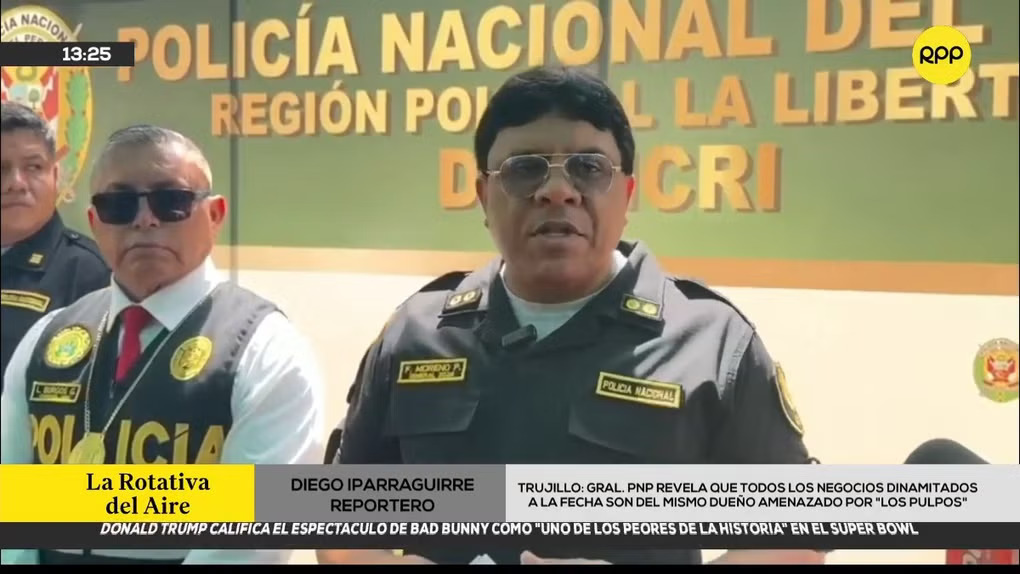 秘鲁国家警察表示，特鲁希略市近几周遭袭的商铺均属于同一业主，该业主曾受到“章鱼帮”（Los Pulpos）的威胁【秘鲁新世界日报】