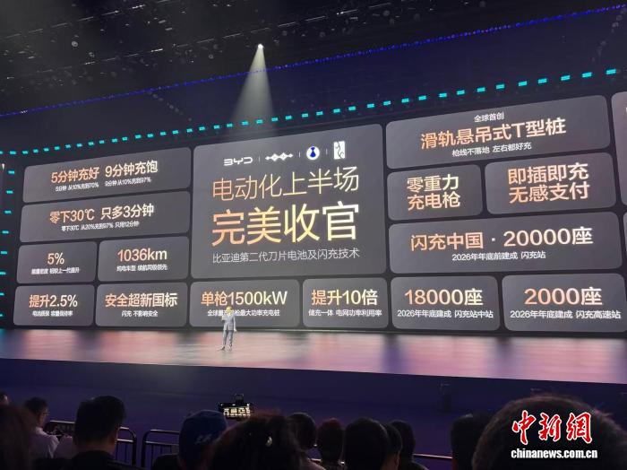 比亚迪发布第二代刀片电池：9分钟充至97% 破解充电速度瓶颈【秘鲁新世界日報】